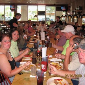 Airboating family breakfast